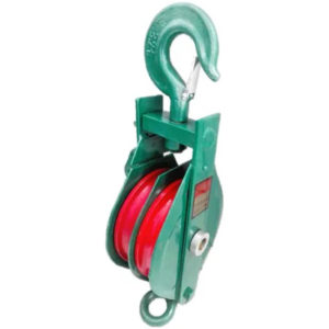 Polea Hierro Doble Con Gancho 4"  (70)
