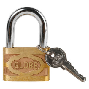 Candado  GLOBE  206 - 2 1/2"  dorado