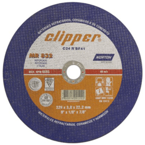 Disco de corte de 9 X 1/8 X 7/8" CLIPPER