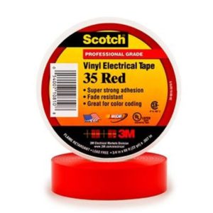 Tape  Electrico  Scotch 35 Color  Rojo